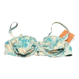 NWT Shade and Shore Floral Bikini Top Size 32B